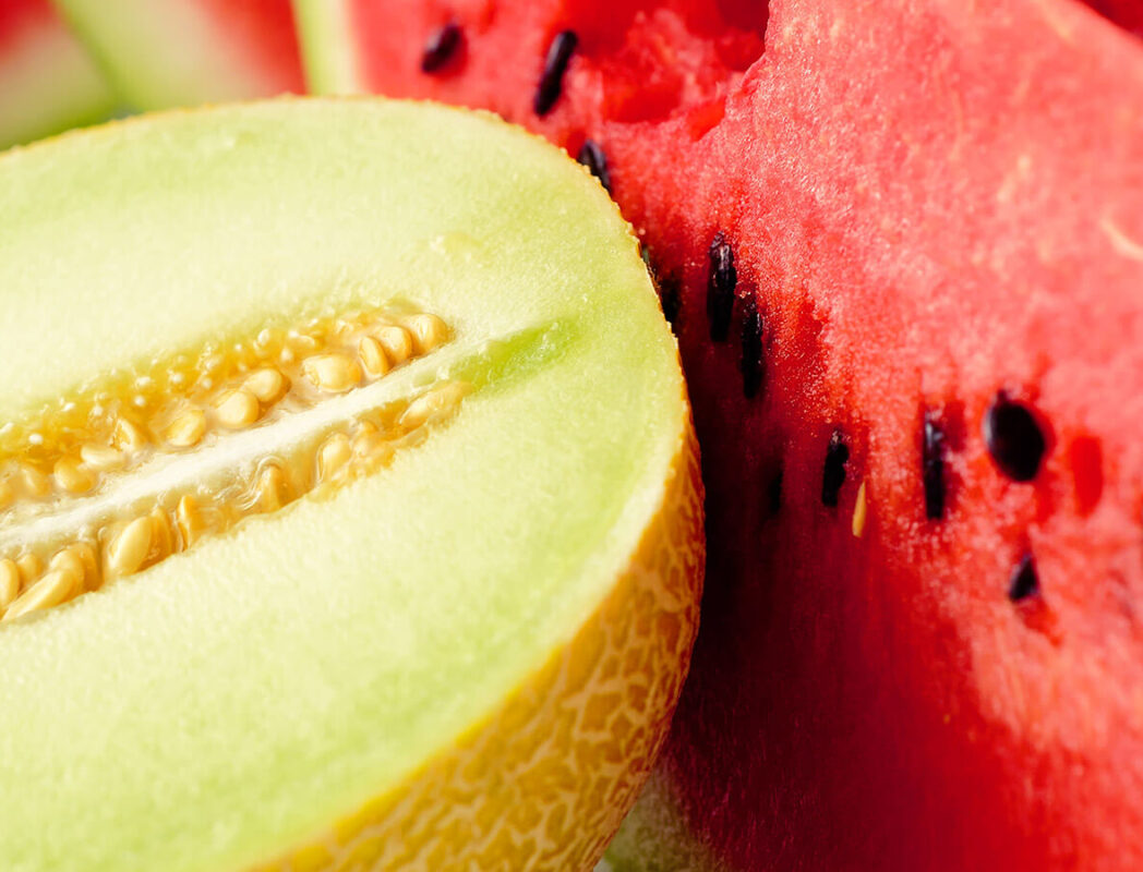 Watermelon and cantaloupe