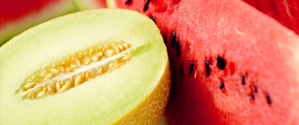 Watermelon and cantaloupe