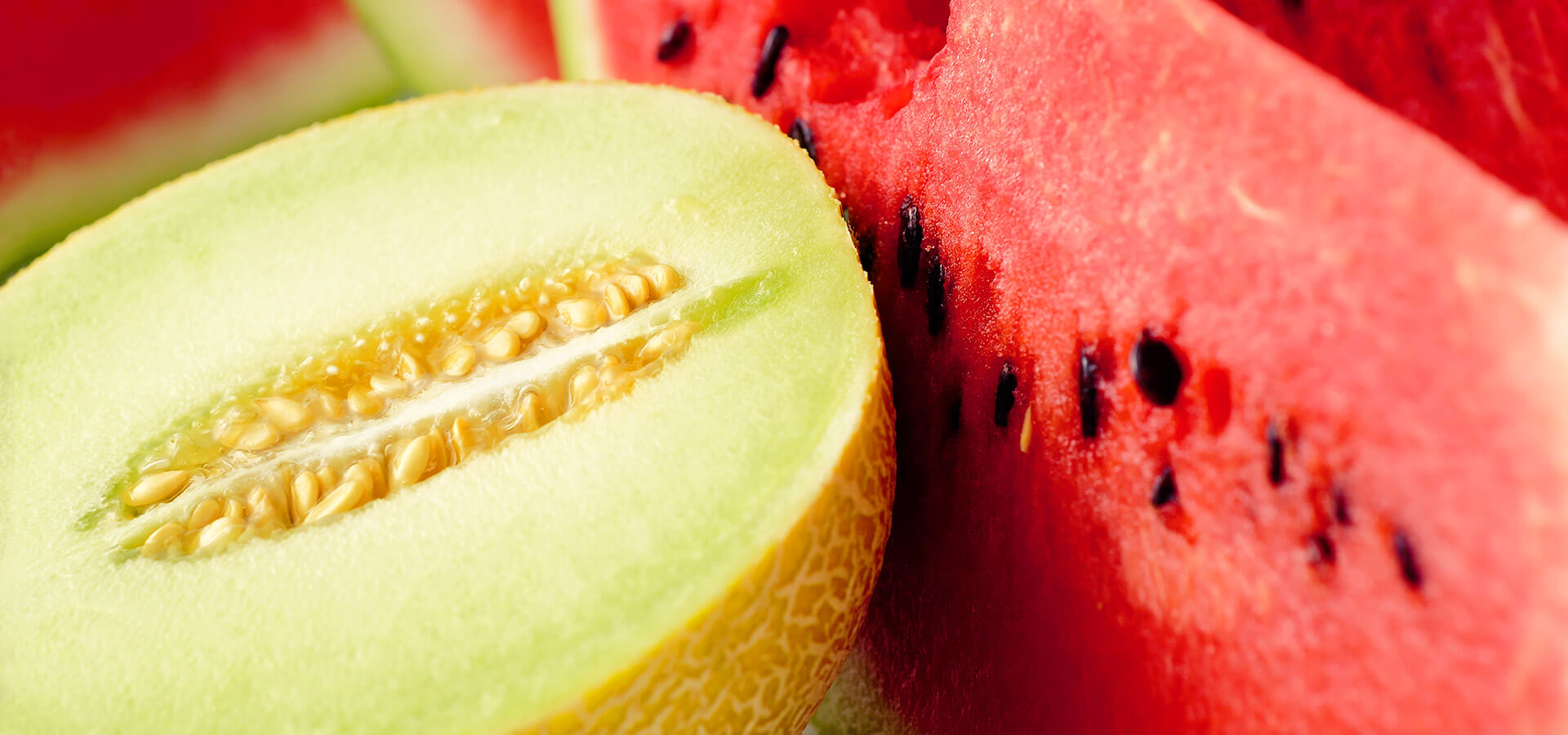 Watermelon and cantaloupe