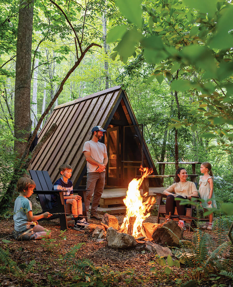 A-frame cabin at Windy Wood