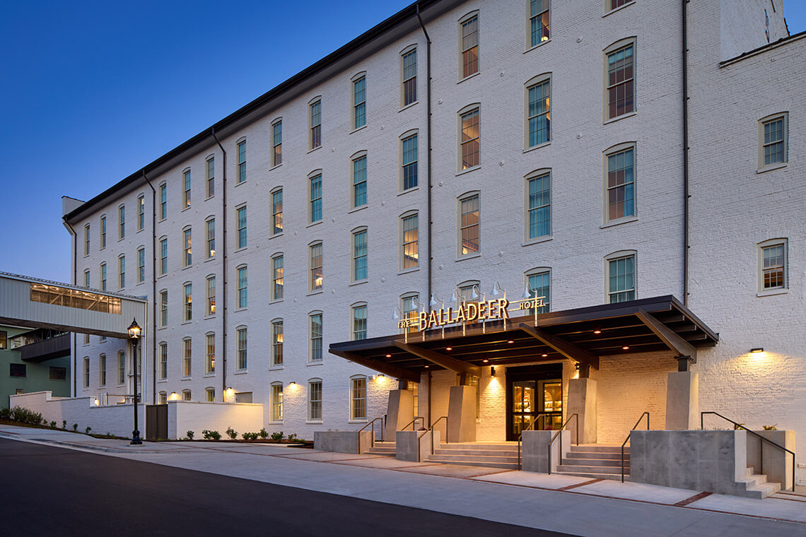 The exterior of The Balladeer Hotel