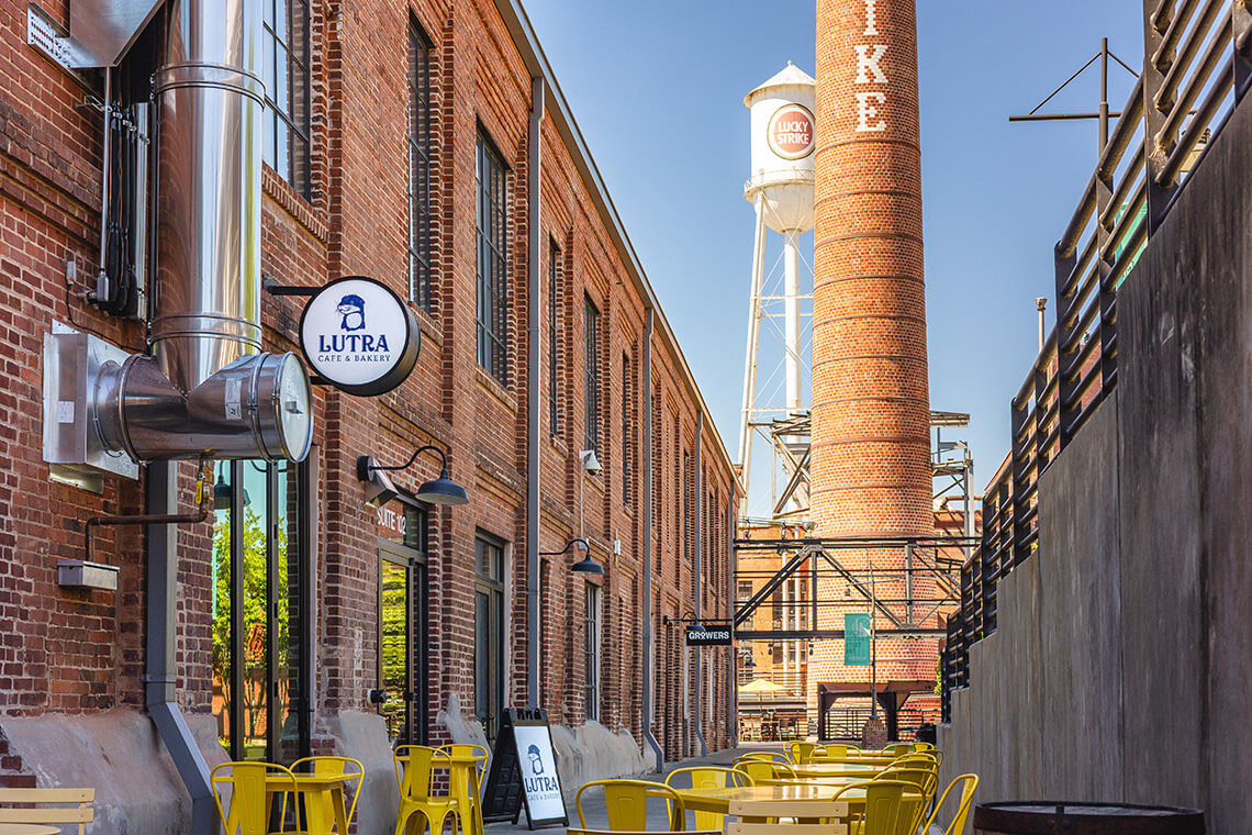 Exterior of Lutra Cafe and Bakery