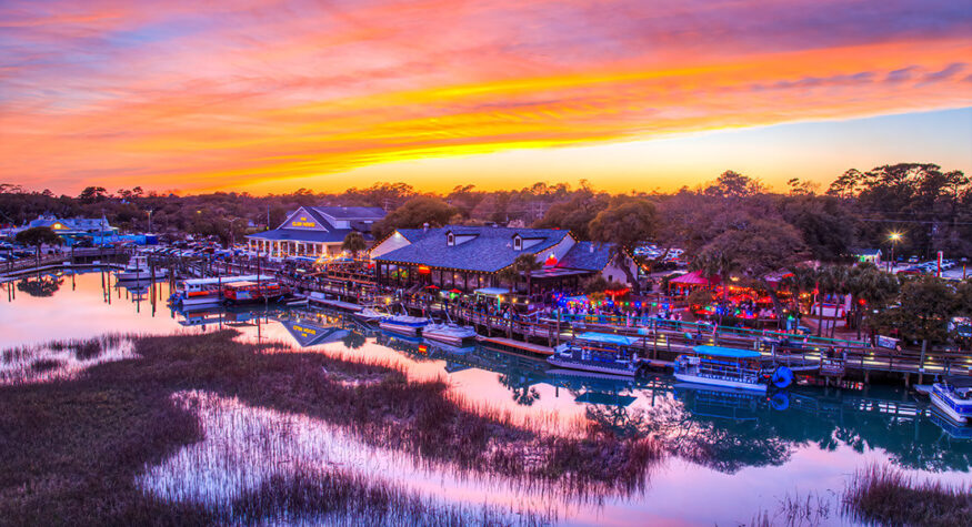 Sunset at the Murrells Inlet MarshWalk