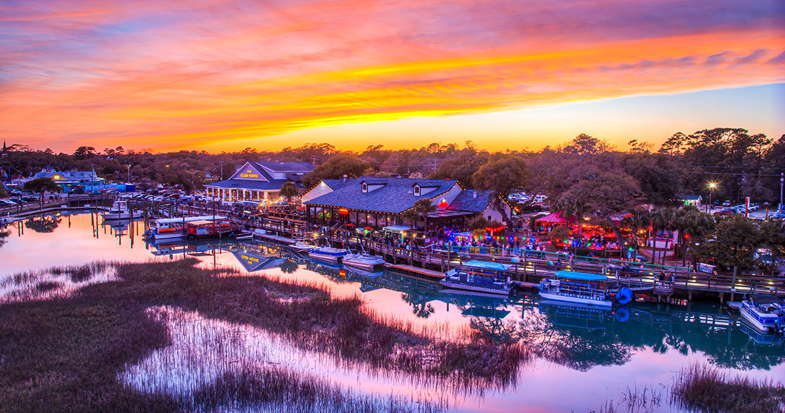 Sunset at the Murrells Inlet MarshWalk