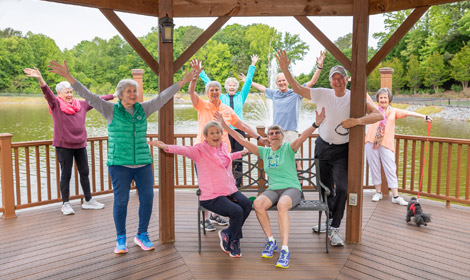 People at retirement community
