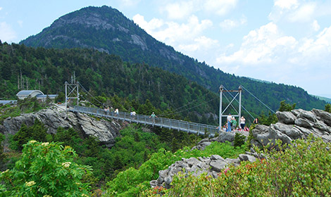 Mile-High Swinging Bridge at Grandfather Mountain
