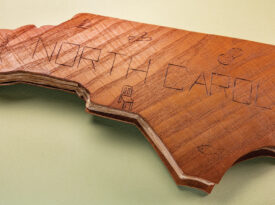 Wooden bound North Carolina Project