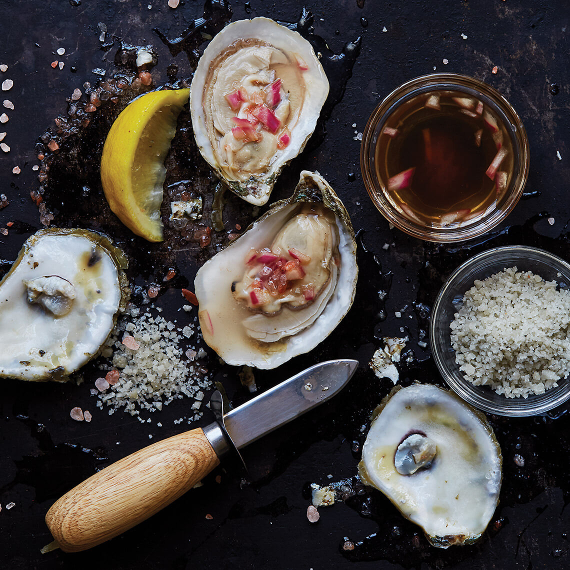 Oysters on the half shell