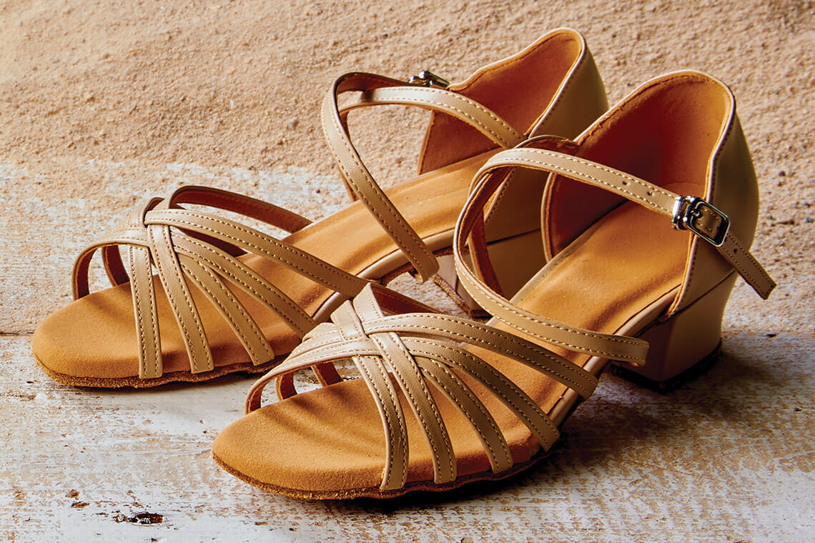 Shag dancing sandals