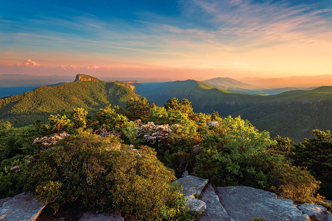 Linville Gorge at sunrise