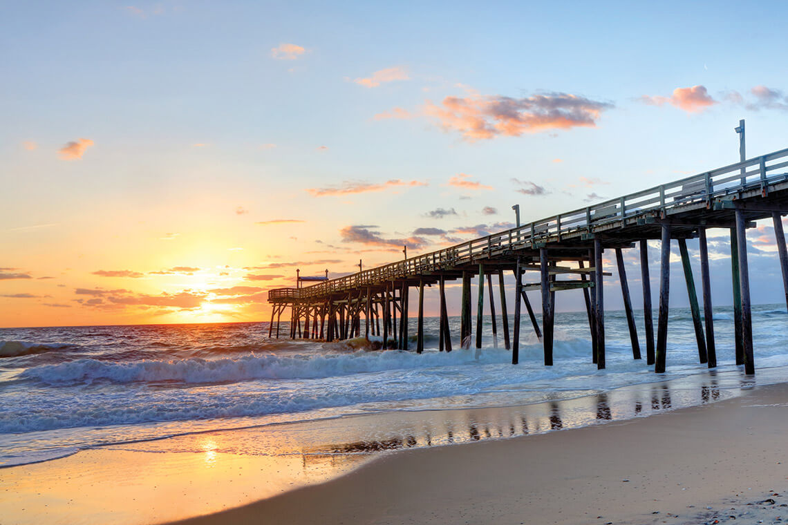 Rodanthe Pier at sunrise