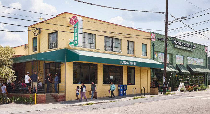 Exterior of Elmo's Diner