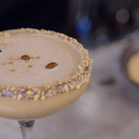 Pumpkin no-spresso martini