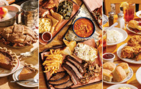 Pies, barbecue, and fried chicken